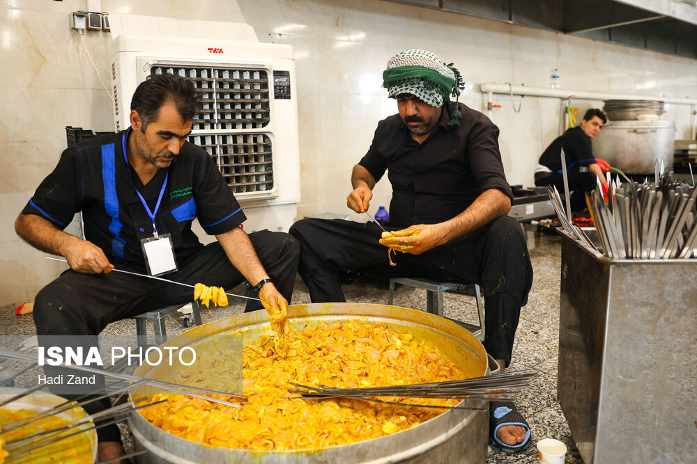 پخت و آماده‌سازی غذا در مرز چذابه